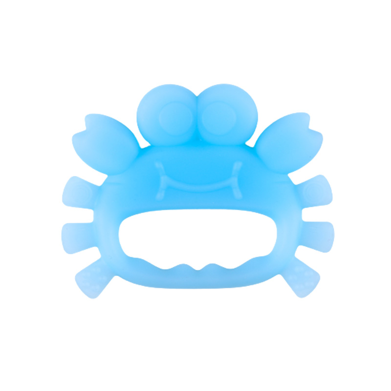 baby products crab shape silicon teether BPA free