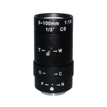 5-100mm Varifocal Manual Iris High Resolution Security CCTV Lens