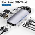 USB C Hub Multipoort Adapter 10 IN 1