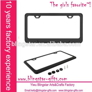 black US aluminum car plate holder