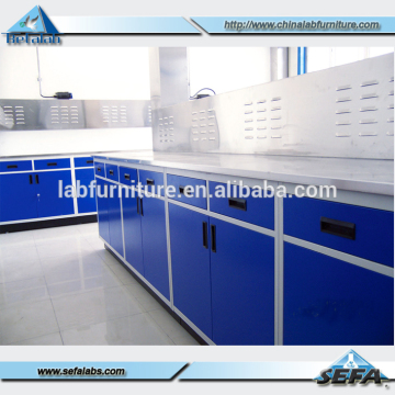 Commercial Furniture Floor Mounted Full Steel Science Lab Desk