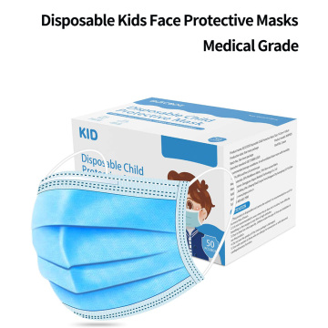 Одноразовые медицинские детские защитные маски для лица