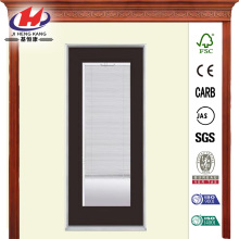 Mini Blind Painted Steel Prehung Front Door