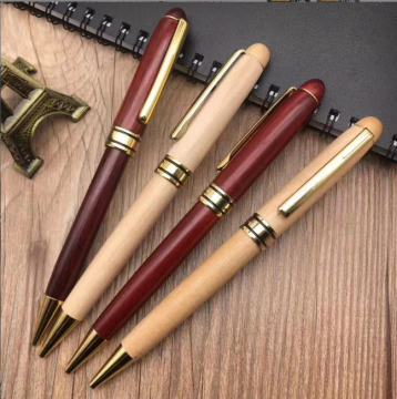 Custom Logo Bamboo Pens - High Quality Eco-Friendly Bulk Promotional Wooden Ballpoint Pens