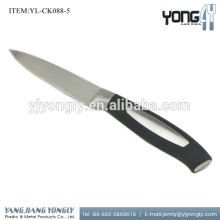 Stainless steel fruit paring knife with soft TPR handle