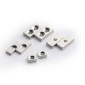 N42 imanes de bloque de neodimio NDFEB rectangular sinterizado con agujeros para industrial