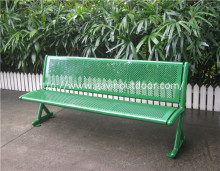 Powder coated outdoor steel bench park bench for park