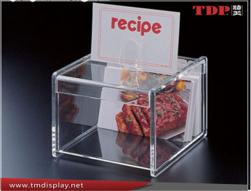 creative clear acrylic recipe box wholesale