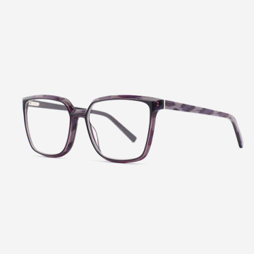 Square bevel Acetate Women's Optical Frames