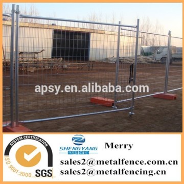 metal frame material temporary fence with brace