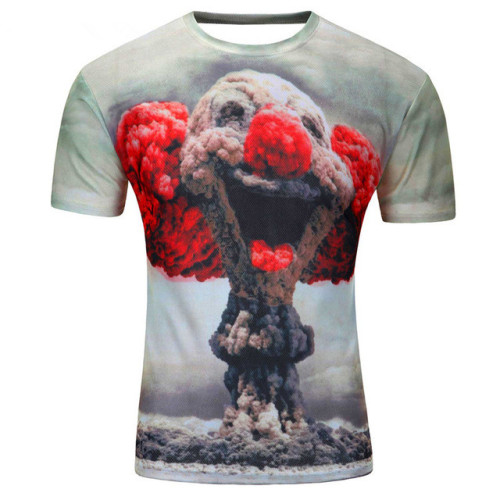 Mens fitness polyester tröja sommar stil t-shirts