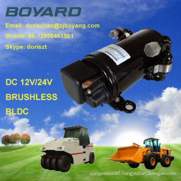 R134a 12 Volt Dc Klima On Board Air Compressor Truck Replace Qdzh35g For Small Forklift Air Conditioner China Manufacturer