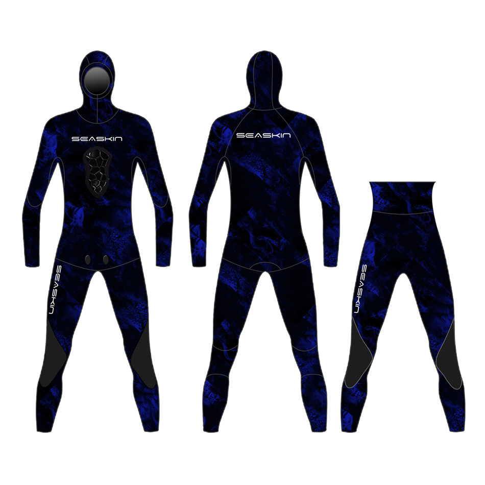 Seasin Two Pieces High midjebyxor Spearfishing Wetsuits