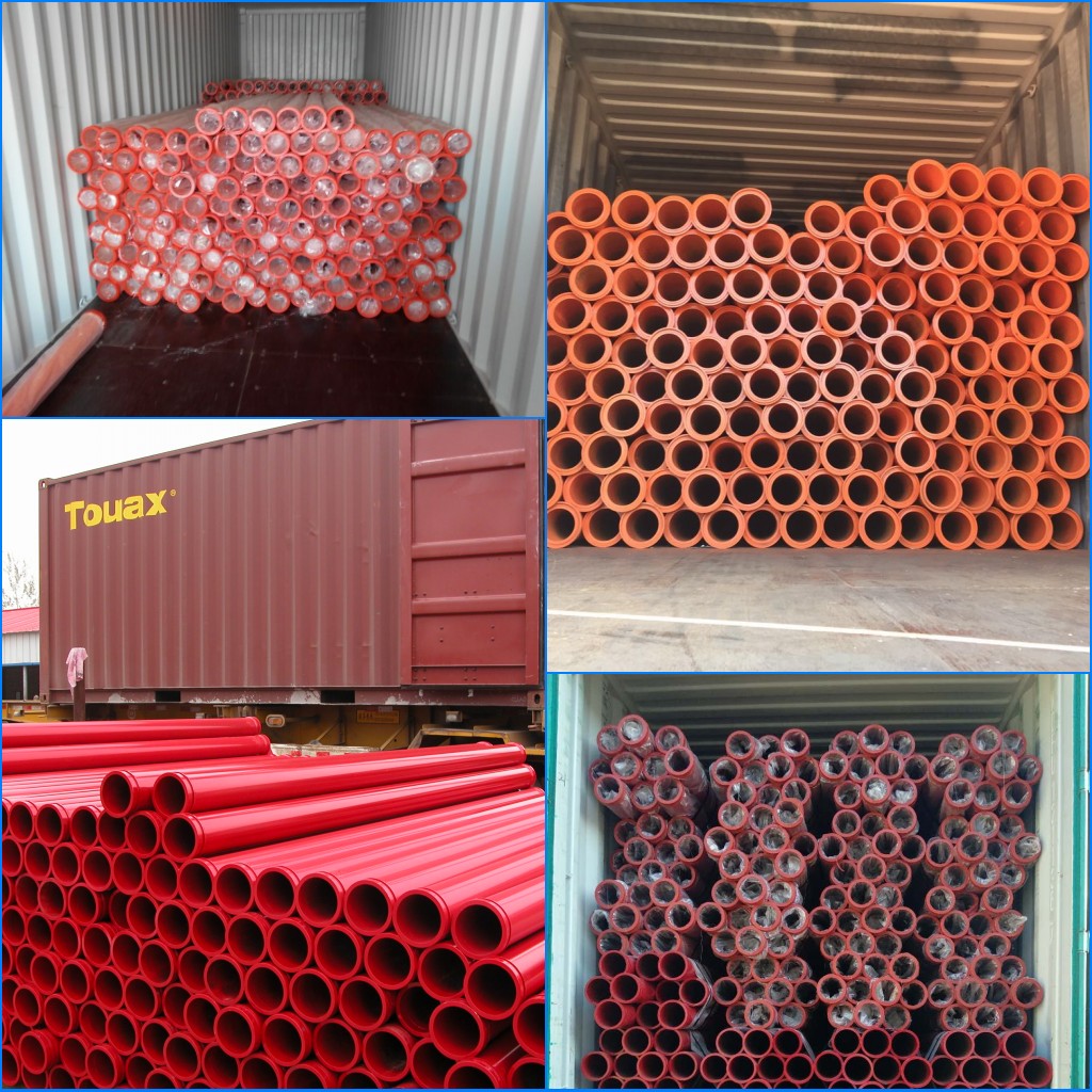 concrete pump pipe load container