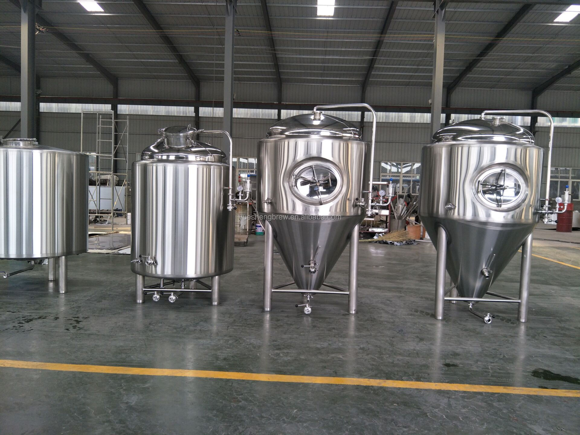 Commercial red copper beer brewing equipment for pub