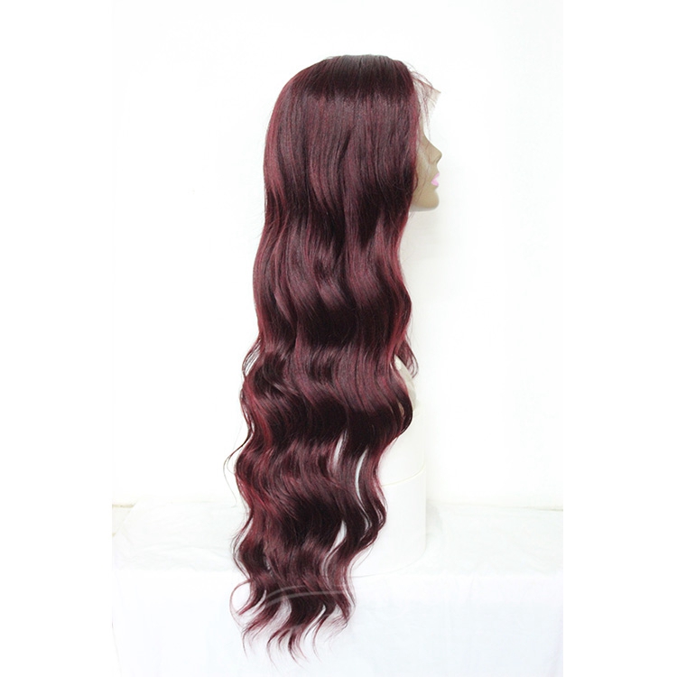 Vigorous free sample black custom color free part long wavy deep curl pre plucked full synthetic lace front wigs