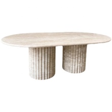 DTH Stone Customized Natural Travertine Dining Table