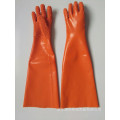 Orange PVC Schulterbeschichteter Handschuh