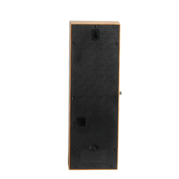 Bamboo Rectangle Battery Operated Wall Flip Clock