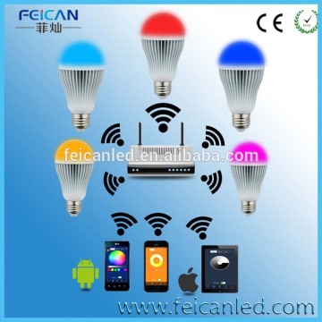 E27 WiFi RGBW LED Bulb operated by Phone's APP OEM Available