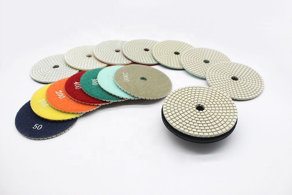 China 100mm wet and dry grinding diamond hot sale polishing pad