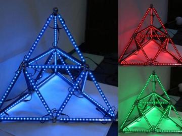 Creative Triangle Shape Digital Pixel Bar Light