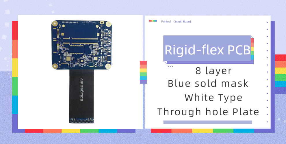 Circuit imprimé rigide à 8 couches à travers le trou 8 Layer Through Hole Rigid-Flex PCB