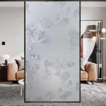 Frosting transparent static cling window stickers