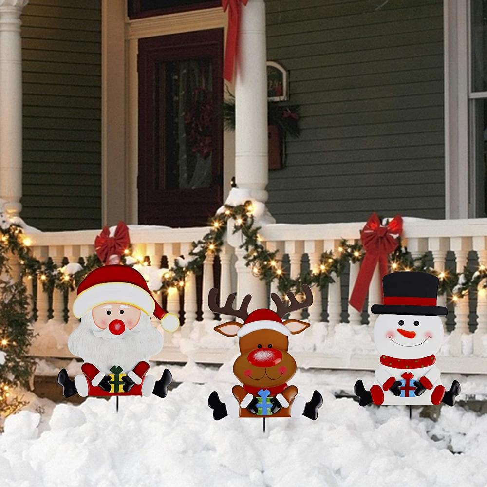 Decoratie Outdoor of Snowman, Santa Claus, rendier