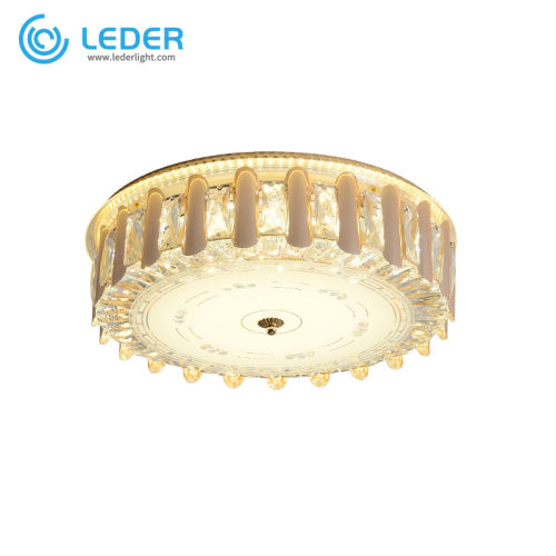 Illuminazione a soffitto con lampadario di cristallo LEDER