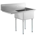 Commercial Kitchen Compartment Sink With Drainboard