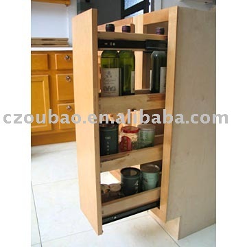 Wooden Spice Rack Cabinet