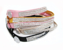 New Faux leather multi-layers bracelet with diamonds