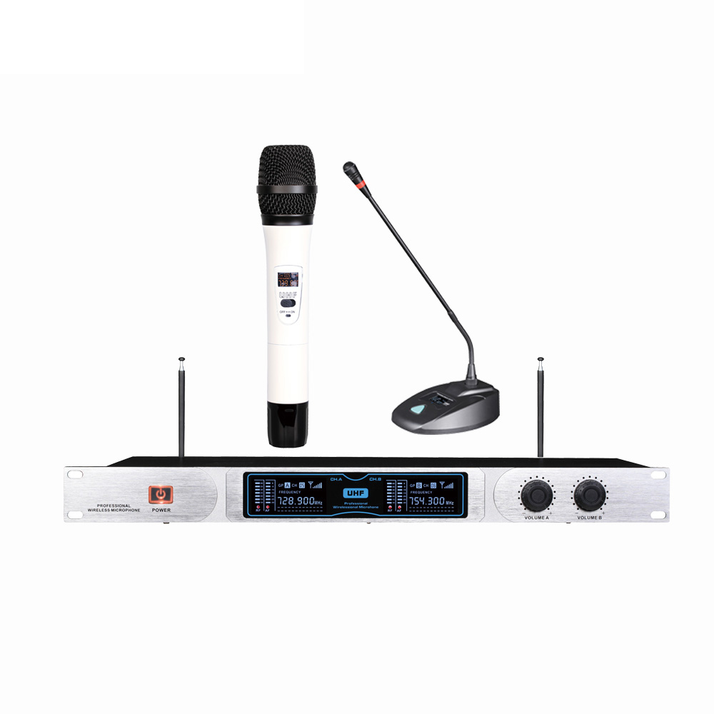 Wholesale Dual Channels Conference Mic Vhf Microphone