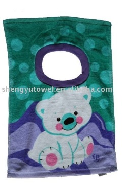 100% cotton reactive printed Terry cloth bibs