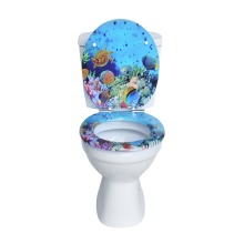 Wooden Toilet Seats with Strong Alloy Hinges for Slow Close Round Toilet Seat