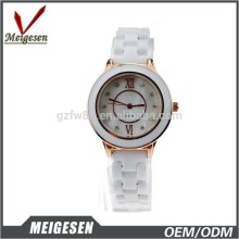 plastic ceramic white women wristwatch plastic ladies watches