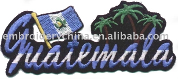 embroidery palm tree patch