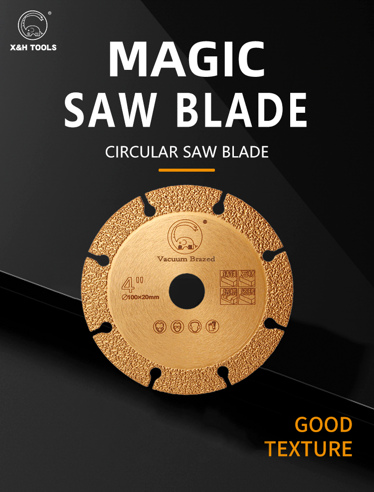 Hot Selling 4 Inch Vaccum Diamond Disc Diamond Cutting Saw Blade