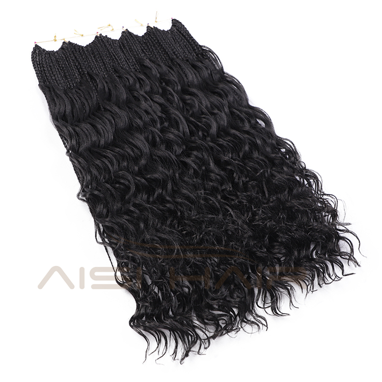 Aisi Hair Goddess Faux Locs Natural Black Crochet Braids Hair Extensions Synthetic Faux Locks Braids Hairpieces For Black Women