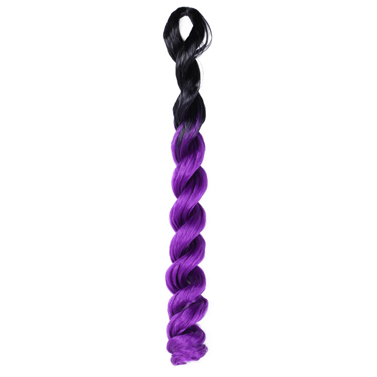 24inch Big Deep Wave Crochet Hair Extension Prestretched Synthetic Sea Body Wave Braiding Hair