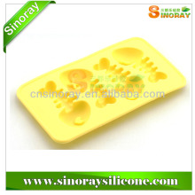 cute fish bone silicone ice cube tray
