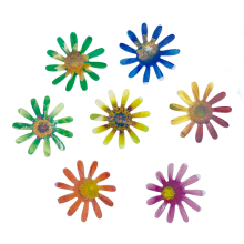 Edible Chrysanthemum Sunflower Rice Paper Cake Toppers for Baking Decoration