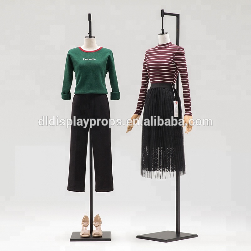 2019 New Arrival Beautiful Half Body Female Mannequin Covered By Fabric With Wooden Arms And Head/Headless