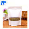 Popular high quality kraft paper stand up bag