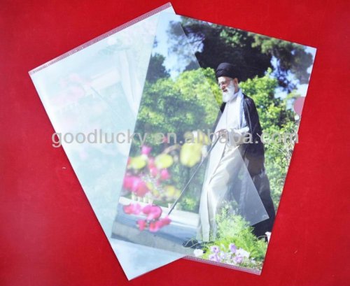 Guangzhou hot sale custom 0.2mm thick pp A4 plastic clear file folder
