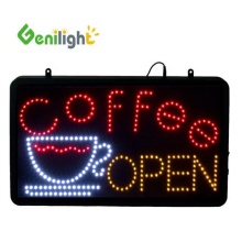 Genilight Indoor 56x33cm LED Shop Sign - Acrylic Coffee Shop Open Sign