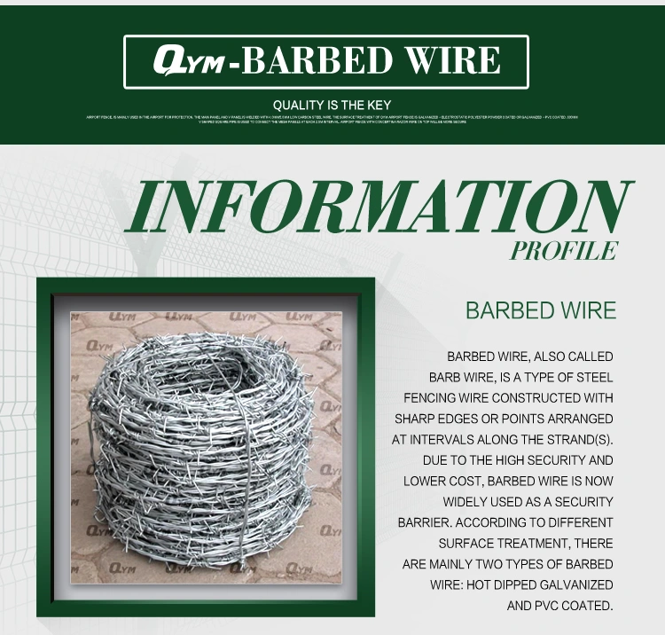 Galvanized Tensile Strength Barbed Wire Price Ton