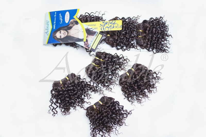 cheap package Brazilian Virgin Hair Weft water Wave 4pcs/lot 100% Jerry curl indian Human Hair Bundles without hair closure