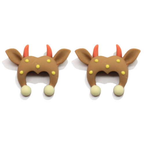 Kawaii Animal oreille bébé chapeau résine artisanat Flatback Kawaii Cabochons pour décorations de cas de téléphone